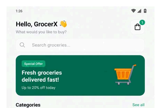 build a custom flutter mobile app for android and IOS